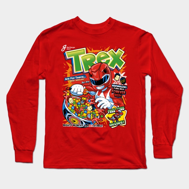 TRex Cereal Long Sleeve T-Shirt by PrimePremne